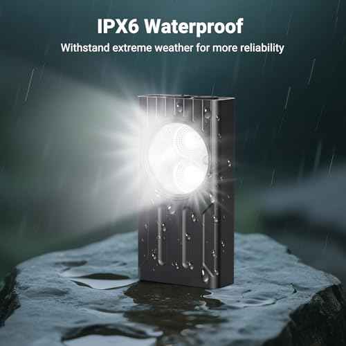 Mini Flashlight with Magnet, 1000 Lumens EDC Flashlight 8 Modes Rechargeable UV Flashlights Last for 80 Hours, IPX6 Waterproof High Brightness for Outdoor Adventure Camping Hiking, Black