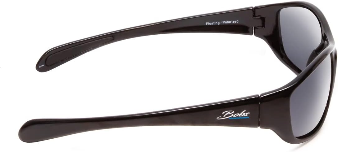 Coyote Eyewear FP-05 Floating Polarized Sunglasses, Black Frame, Gray Lens