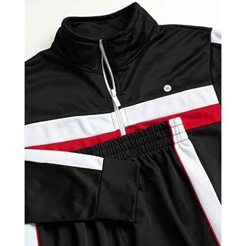 RBX Boys Tracksuit Set - 2 Piece Zip Up Tricot Track Jacket and Jogger Pants Outfit - Boys Athletic Sets (Sizes 8-12)