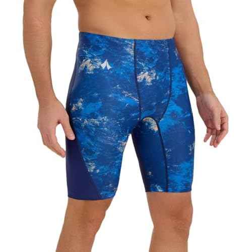 Swim Jammers for Men Athletic Training Endurance Swimsuit Durable Team Lap Swimming Racing Competition Swimwear