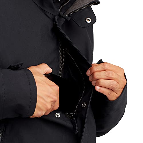 Dakine A-1 Insulated Canvas Winter Snowboard Jacket, Black, Small