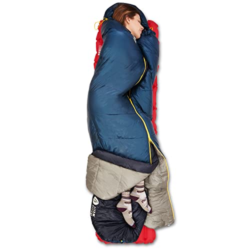 Sierra Designs Elemental 35 Quilt Sleeping Bag, 100% Recycled Synthetic Insulation, Sleeping Pad Clips (2023)