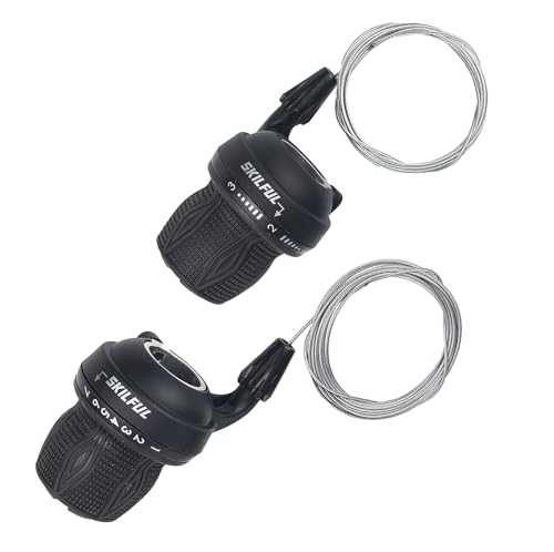 Bicycle Twist Grip Shifter 3x7 Speed - No Grips - MTB & Road Bike Compatible