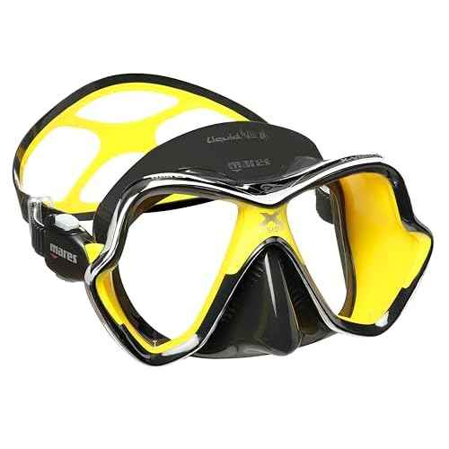 MARES X-Vision Chrome Liquidskin Scuba Diving Mask | Secure Grip, Hydrodynamic Design | Snorkeling, Water Sports, Underwater