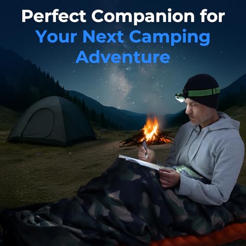 Camouflage 0 Degree Mummy Sleeping Bag - Waterproof, Lightweight for Cold Camping