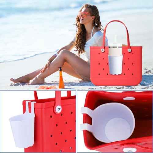 AIERSA Cup Holder for Bogg Bag,Beach Bag Drink Holder Attachment, Water Bottle Holder for Bogg Bag Accessories