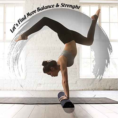 Yes4All High-Density EPP Half Round Back Roller Foam, Exercise Foam Roller for Yoga, Pilates & Stretching - 12, 18, 24, 36 inch