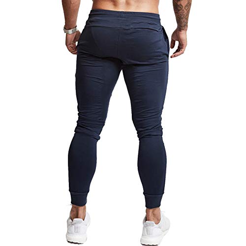Men's Slim Tapered Jogger Pants - Navy, XX-Large Athletic Sweatpants