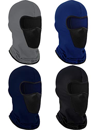 Balaclava Ski Mask for Men Women - Solid Colors - 4 Pack