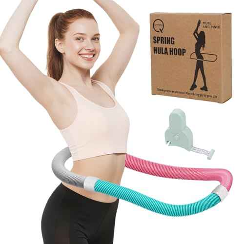 Hula Hoops for Adults Weight Loss - 2.9 lbs. It¡¯s a Foldable & Portable Weighted Hula Hoop. This Spring Hula Hoop is Specially Made for Body - Shaping and Weight Loss, Silent Type.