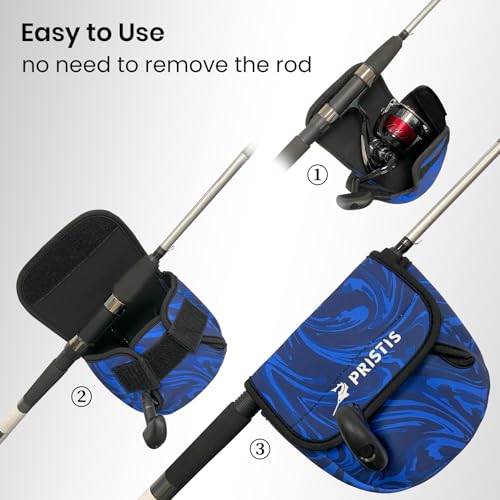 Pristis Spinning Reel Cover - 2000-4000 Series Neoprene Protective Pouch - M Size