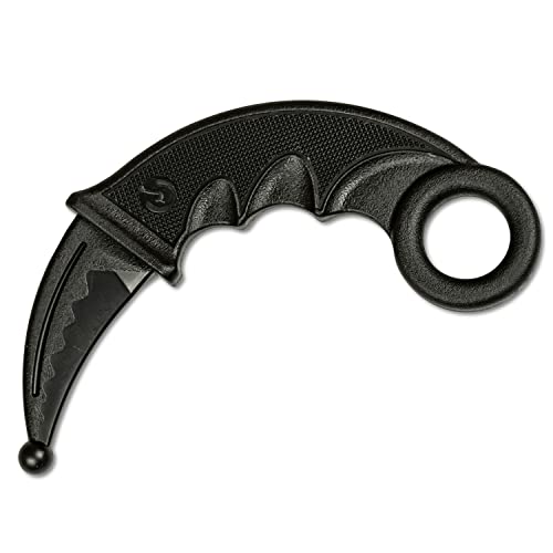 Martial Arts Training Knife - 7-Inch Polypropylene Karambit Blade, Black