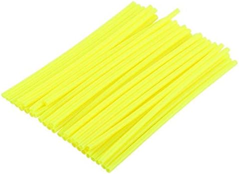 36 pcs Wheel Rim Spoke Covers, Keenso Motocross Rims Off Road Guard Wraps Kit Motorcycle Covers Wrap Decor Protector For Universal Motocross Dirt Bike(Green)