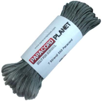 Paracord Planet 550 lb, 50' Foot Hank, Parachute Cord. Also Known as Paracord Rope, Parachute Rope, Utility Cord, Tactical Cord, and Military Cord. USA Made to Provide Durability and Strength.
