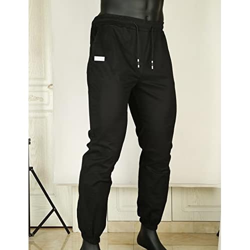 Men Joggers Chino Cargo Pants Hiking Outdoor Recreation Pants Twill Fitness Track Jogging Pants Casual Cotton Pants