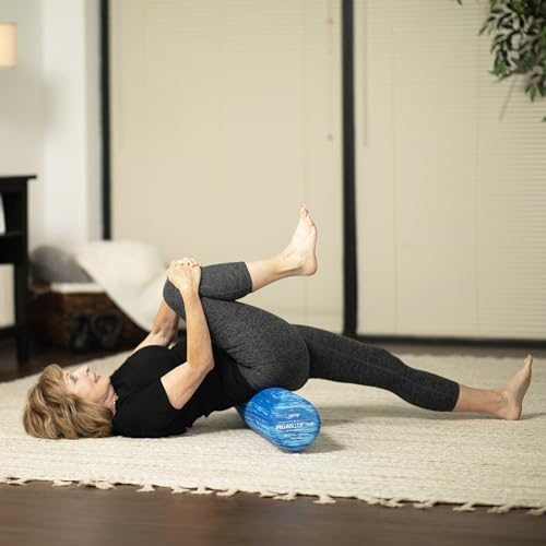 OPTP PRO-Roller Soft Density Foam Roller ? Low Density Soft Foam Roller for Physical Therapy, Pilates, Yoga Foam Roll Exercises, and Muscle Recovery- Blue 36" x 6"