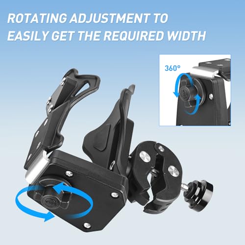 Frokom Motorcycle ATV Cup Holder, Universal Water Bottle Holder with 0.5¡±- 1.57¡± Metal Clamp, Upgraded Drink Holder for Motorcycle Bike Baby Stroller Wheelchair Golf Push Cart Marine Boat Tractor