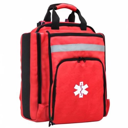 MYDAYS OUTDOOR First Aid Medical Backpack,First Aid Backpack Empty,EMS EMT First Aid Bag Empty,Emergency Medical Bag,Trauma Bag for Camping,Hiking,Outdoor Travel(Red)