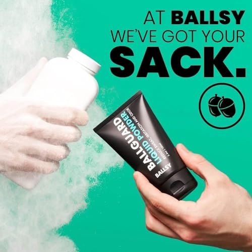 Ballsy Ballguard Men’s Deodorant for Groin, Anti-Chafing, 3.4 Oz Pack of 2 - Variation of THIS Listing