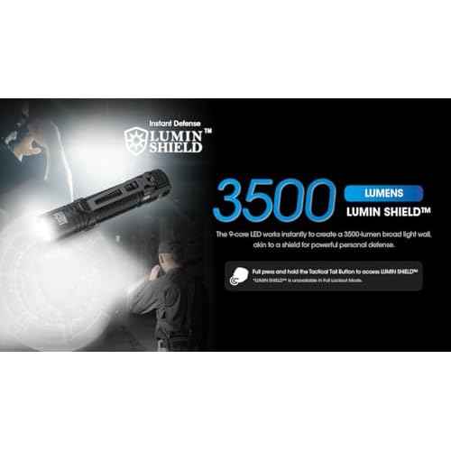 Nitecore EDC31 3500 Lumen EDC Flashlight, USB-C Rechargeable, Compact, High Lumen with Clip, Lanyyard, Sliding Lock Switch Sticker