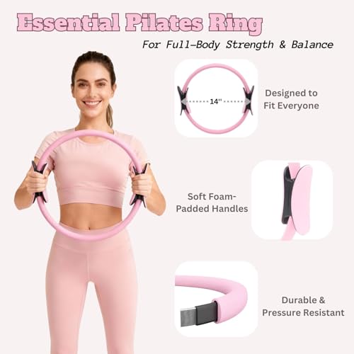 Pink Ankle and Hand Weights for Pilates Kit - Home Workout