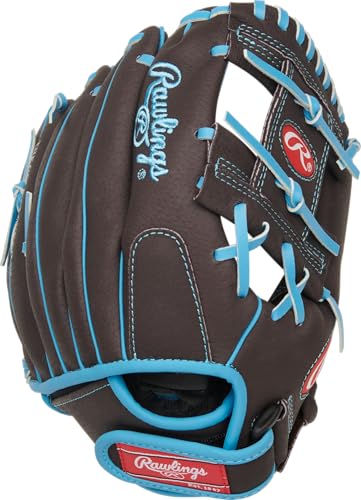 Youth Baseball & Softball Glove 10.5" Mocha / Electric Blue Right Hand Throw