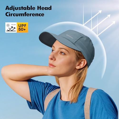 Sukeen Lightweight Sun Hat for Women Men,Quick Drying Baseball Cap UPF50+ Running Hats Foldable Sport Cap for Outdoor Daily