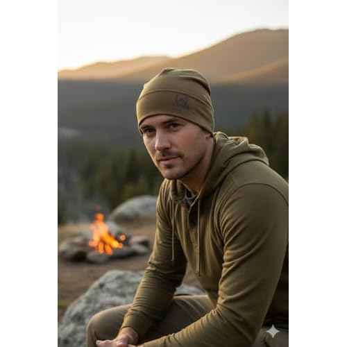 FR Flame-Resistant Beanie Cap- Modacrylic FR Rayon Blend, Breathable Preshrunk Knitted Fabric Coyote