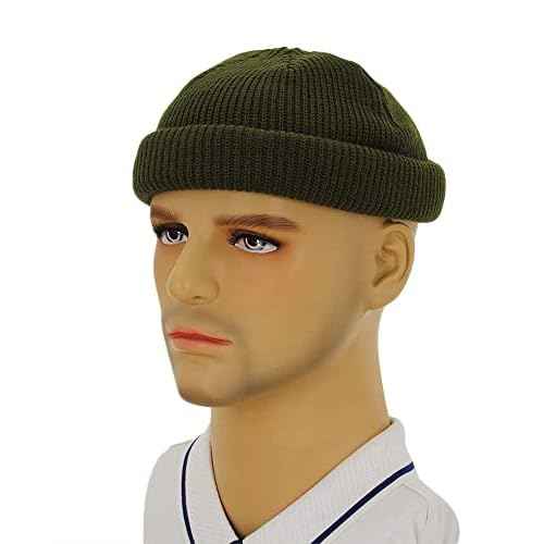 Fisherman Beanie Trawler Sailor Skullcap Knit Short Hat Unisex