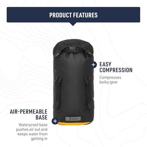 Sea to Summit eVac Heavy Duty Compression Dry Bag, Waterproof Dry Storage, 8 Liter