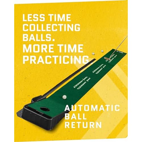 SKLZ Putting Green: Perfect Your Golf Skills with Realistic Home Practice - Improve Your Putting Stroke, Lower Your Scores, and Enjoy Convenient, Training Anytime, Anywhere!