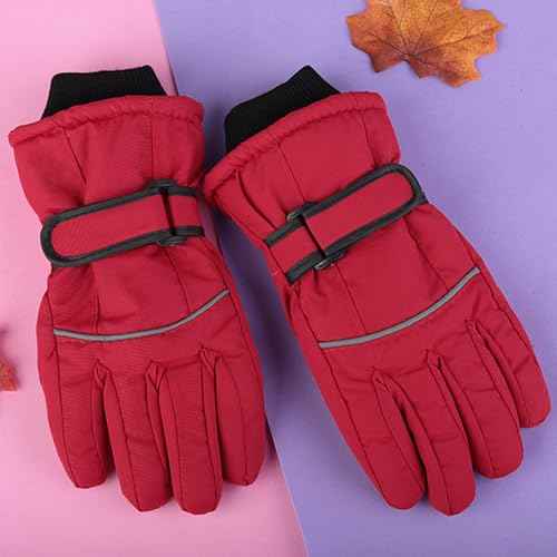 UTOWO Kids Winter Snow Ski Mittens Water-Repellent Outdoor Sports Waterproof Windproof Gloves for 5-10Y