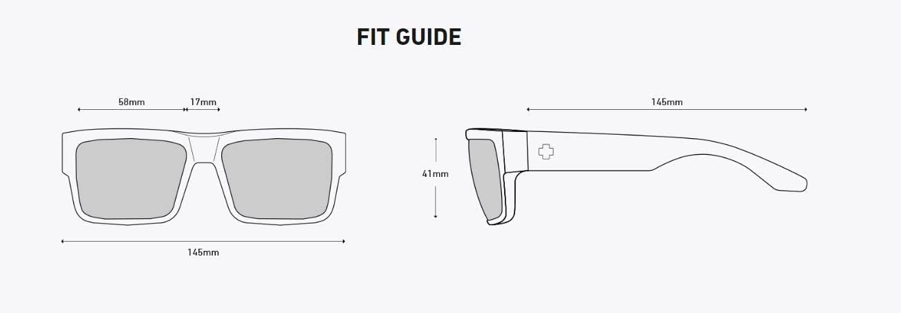 Spy Cyrus Sunglasses Matte Black with Happy Boost Black Mirror Polarized Lens + Case
