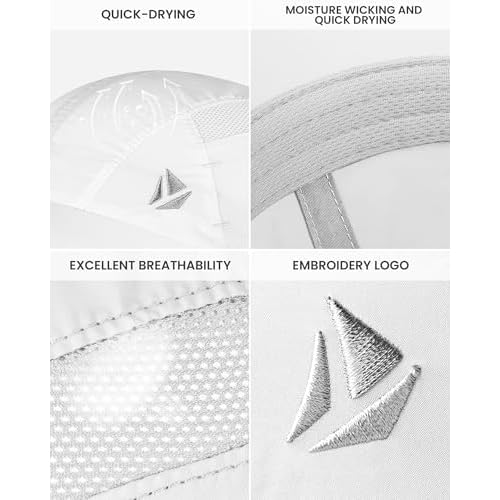 Quick-Dry Running Hat for Men & Women Cooling Hat UPF 50+ Thin Baseball Cap Lightweight Breathable Mesh Sport Hats