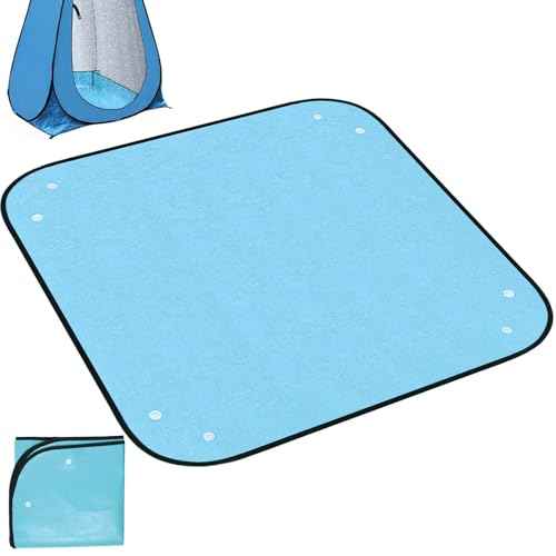 39.37" Camp Shower Tent Mat Non Slip Camping Mat Foldable Outdoor Shower Tent Floor Mat Portable Changing Tents Bottom Pad Protect Feet Keep Clean (Only Mat)