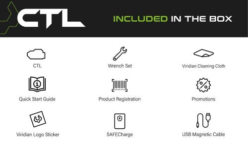 Viridian New CTL FDE Pistol Light, 525 Lumen, Universal Rail Mounted Tactical Weapon Flashlight, Rechargable, Instant-On, FDE