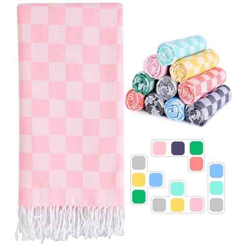 Travel Vacation Essentials Turkish Beach Towel Bath Towels Quick Dry Sand Free Oversized Bath Pool Swim Extra Large XL Blanket Adult Travel Cruise Accessories Must Haves Clearance Stuff Necessities