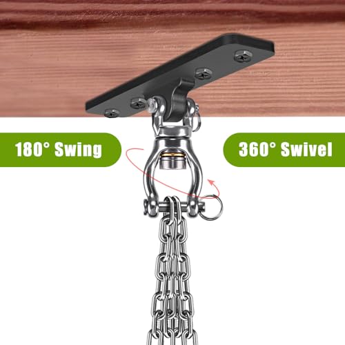 Black Heavy Duty Swing Hanger Kit for Indoor & Outdoor Play - 900LB Capacity