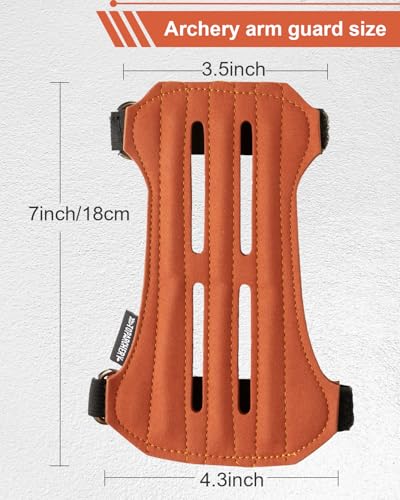 Archery Arm Guard and Finger Gloves Set - Breathable, Adjustable Protection