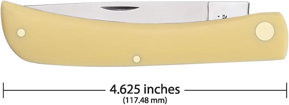Case WR XX Pocket Knife Yellow Synthetic Sod Buster Item #038 - (3138 Cv) - Length Closed: 4 5/8 Inches