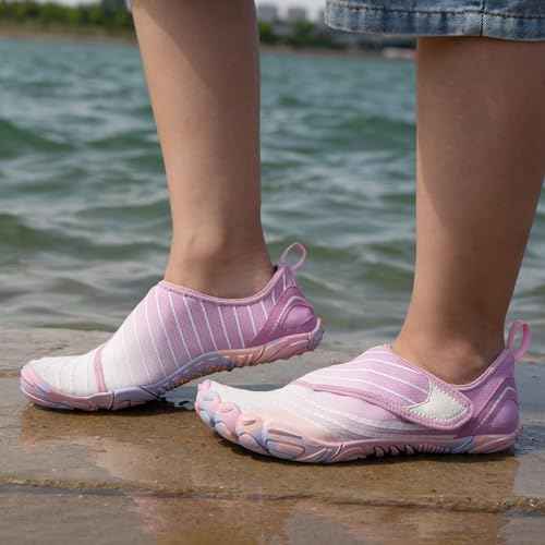 AoSiFu Water Shoes for Kids Boys Girls Aqua Socks Barefoot Beach Sports Swim Pool Quick Dry Lightweight (Little Kid/Big Kid)