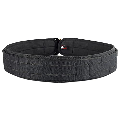 Wolf Tactical Molle Battle Belt - Black Medium 40-45 Combat Duty Belt
