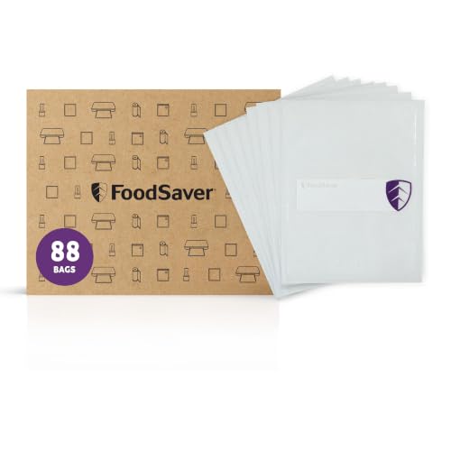 FoodSaver Heavy Duty Quart Vacuum Seal Bags 88 Count BPA-Free Freezer Bags - 30% Thicker for Food Storage, Sous Vide & Meal Prep