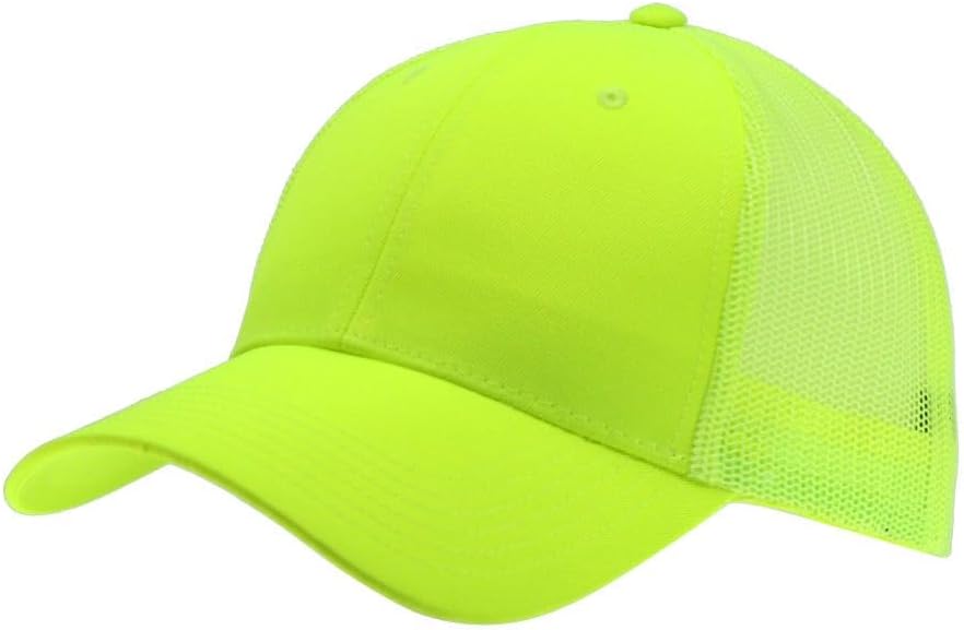The Vintage Year Reflective High Visibility Piping Neon Polyester Twill Low Profile Structured Baseball Cap