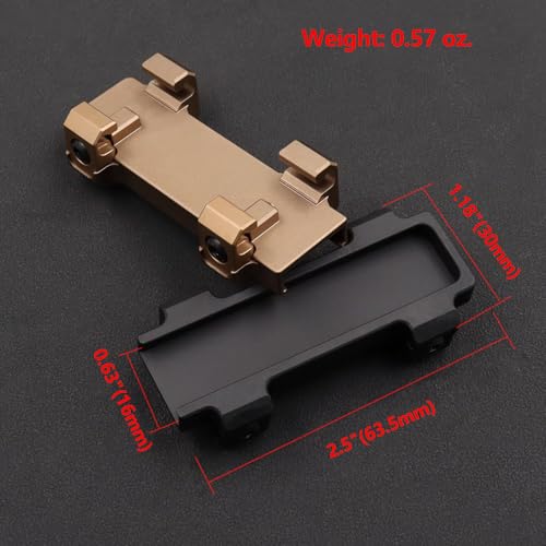 Black Aluminum Remote Pressure Switch Mount Plate for Scout M300 M600 Tape Switch