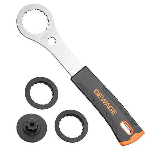 GEWAGE Bicycle Bottom Bracket Tool - Bottom Bracket Removal Install Tool Compatible with Shimano Hollowtech II/BB9000, BBR60,12X46MM - BB Remover with Crank Cap Wrench