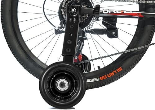 Black Thicken Bike Training Wheels for Adults 24-28 Inch Bikes Heavy Duty Steel