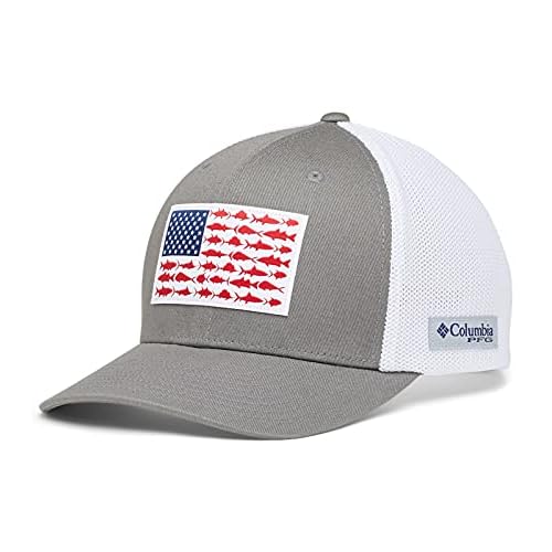 Columbia Women's PFG Logo Mesh Ball Cap-High Crown