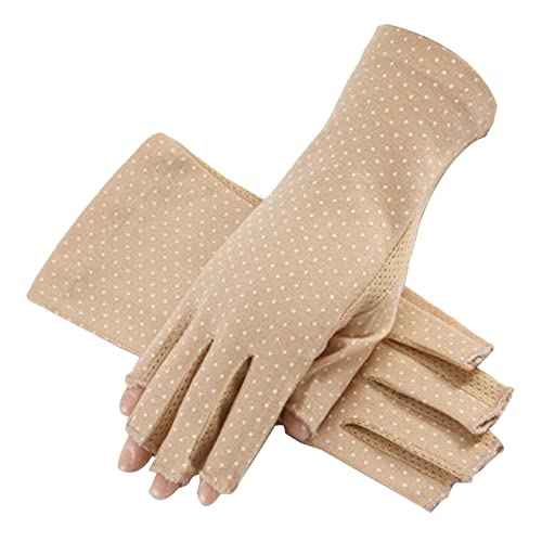 WINBOB Sunblock Gloves Non Slip UV Protection Driving Gloves Summer Outdoor Gloves for Women and Girls