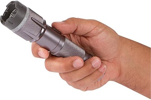 VIPERTEK VTS-T03 Aluminum Stun Gun for Self Defense Rechargeable with LED Flashlight
